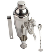 Nerūsējošā tērauda kokteiļu šeikeris bāra instrumentu komplekts bārmenis 5 gab. komplekts bāra piederumi Martini dzērienu vīns Martini Boston šeikeris