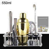 750ml 800ml Black Rose Gold kokteiļu šeikeris nerūsējošā tērauda Martini mikseris Bārmeņa šeikeri komplekts Pourer Bar Instrumenti Piederumi