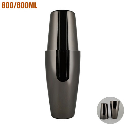 750ml 800ml Black Rose Gold kokteiļu šeikeris nerūsējošā tērauda Martini mikseris Bārmeņa šeikeri komplekts Pourer Bar Instrumenti Piederumi