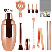3-12 kom Boston Shaker set od nehrđajućeg čelika Mikser za ispijanje vina Boston Style Shaker Party Bar Tools 15/30 ml Mjerna posuda