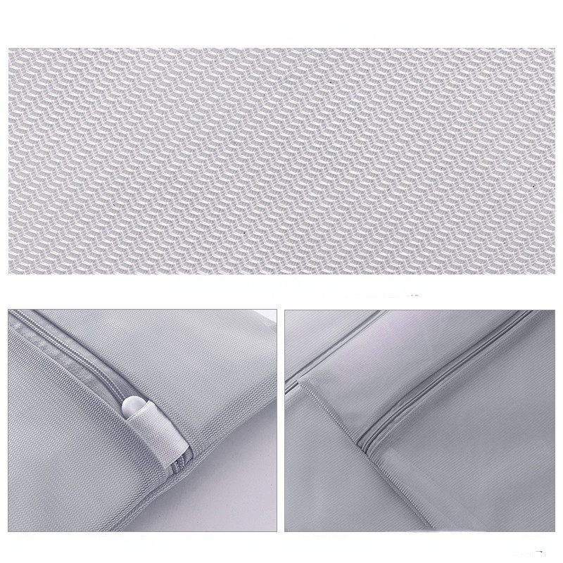 Siva mrežasta torba za rublje Kaputi Njega odjeće Kućni sklopivi organizator Mreža Vreće za rublje s patentnim zatvaračem za perilice rublja Mrežasta torba za grudnjak s čarapama