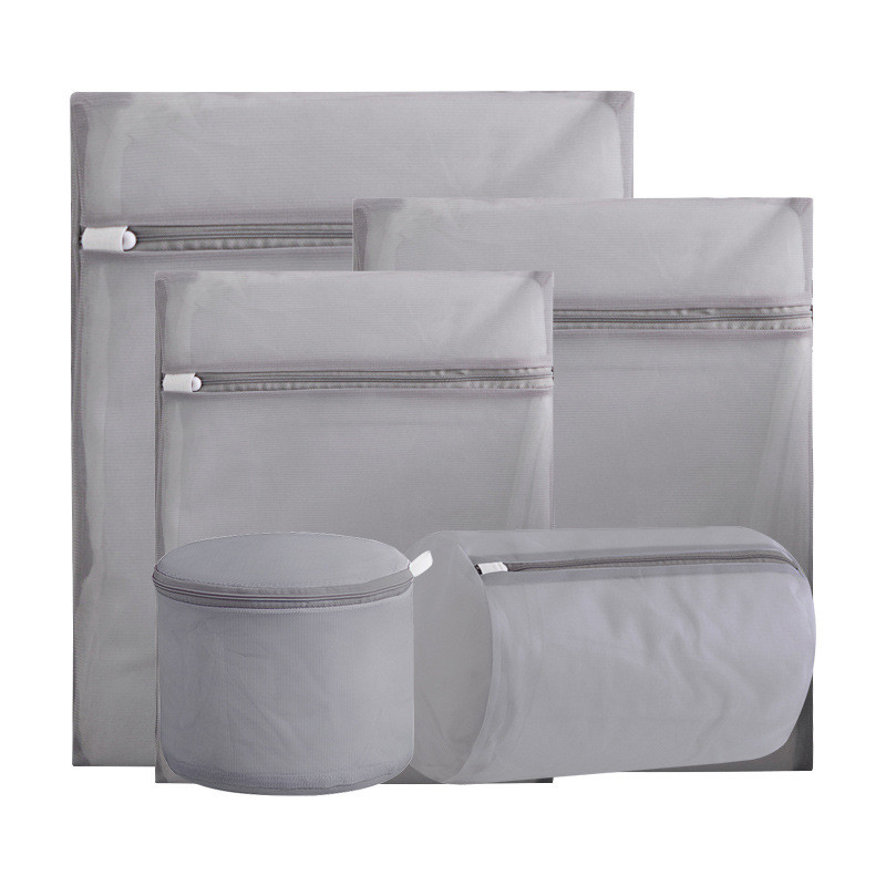 Siva mrežasta torba za rublje Kaputi Njega odjeće Kućni sklopivi organizator Mreža Vreće za rublje s patentnim zatvaračem za perilice rublja Mrežasta torba za grudnjak s čarapama