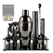 Kokteilių plaktuvas Boston Shakers rinkinys Barmender Stainless Steel 800/600ml 550ml Bartending Kit 3-12 vnt Baro įrankių rinkinys su stovu