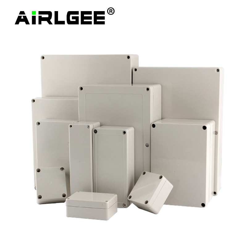 Ekonomiskā F sērijas DIY āra uzraudzības barošanas kārba Elektriskā korpusa korpuss ABS plastmasas ūdensnecaurlaidīgs, noslēgts savienojuma vadu kaste