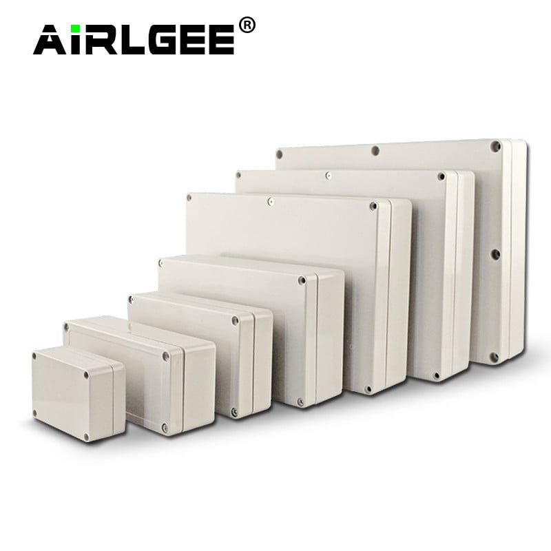 Ekonomiskā F sērijas DIY āra uzraudzības barošanas kārba Elektriskā korpusa korpuss ABS plastmasas ūdensnecaurlaidīgs, noslēgts savienojuma vadu kaste