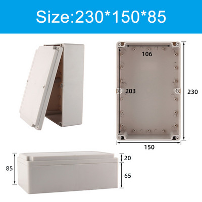 Plastična ABS razvodna kutija serije F Kabel s vijcima Prilagođena vodootporna razvodna kutija IP66 Kućište za vanjske električne razvodne kutije