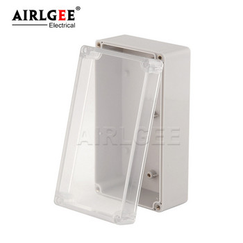 Прозрачна водоустойчива съединителна кутия Пластмасова кутия за кутия Кутия за инструменти Кутия за електрически проекти Прозрачен капак с ухо
