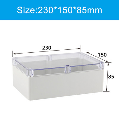 Prozirna vodootporna razvodna kutija Plastična kutija za kućište Kutija za projektne instrumente Električna projektna kutija Prozirni poklopac s uhom