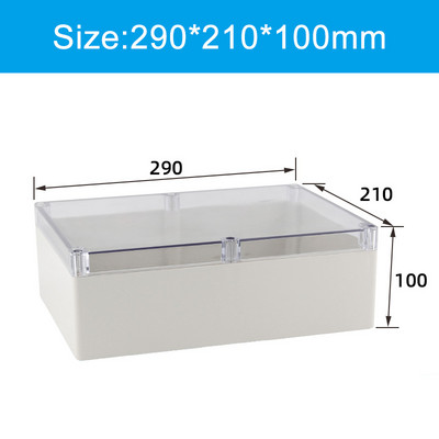 Prozirna vodootporna razvodna kutija Plastična kutija za kućište Kutija za projektne instrumente Električna projektna kutija Prozirni poklopac s uhom