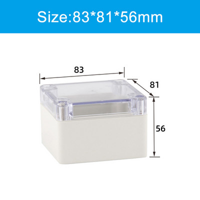 Prozirna vodootporna razvodna kutija Plastična kutija za kućište Kutija za projektne instrumente Električna projektna kutija Prozirni poklopac s uhom