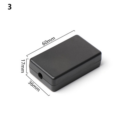 1 vnt juodo ABS plastiko korpuso instrumentų dėklas vandeniui atsparus elektroninis projekto dėžutės laikymo dėklas, korpusas, elektros reikmenys