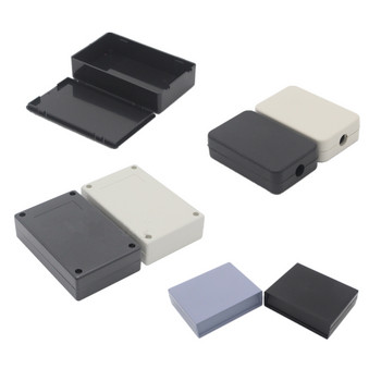 Κορυφαίας ποιότητας Νέα θήκη οργάνων στέγασης DIY Μαύρο Λευκό ABS Πλαστικό κουτί έργου Κουτί αποθήκευσης Θήκη περίβλημα Ηλεκτρονικά προμήθειες