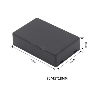 Novo DIY kućište za instrumente vrhunske kvalitete Crno-bijela ABS plastična projektna kutija Kutija za pohranu Kutije za kućište Elektronički pribor