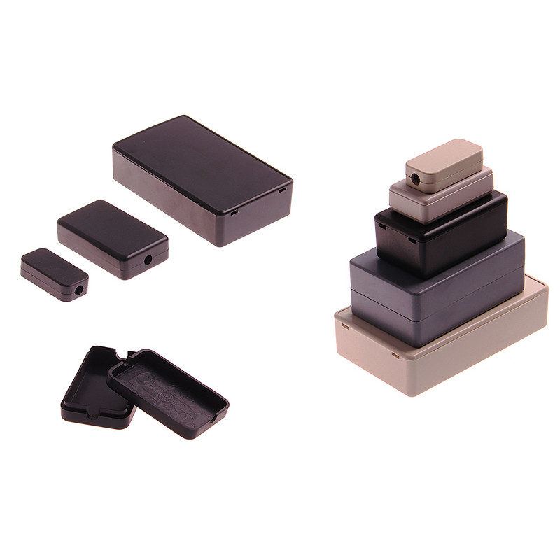 Novo DIY kućište za instrumente vrhunske kvalitete Crno-bijela ABS plastična projektna kutija Kutija za pohranu Kutije za kućište Elektronički pribor