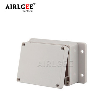 Монтирани на стена външни сиви пластмасови кутии Персонализирани IP65 ABS Водоустойчива електрическа съединителна кутия Eith Ear Electrical Project Box