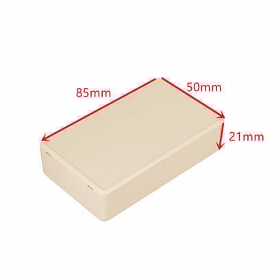 2 ΤΕΜ. Αδιάβροχη λευκή θήκη οργάνων στέγασης DIY Πλαστική θήκη αποθήκευσης Project Box Κουτιά περίβλημα ηλεκτρονικών προμηθειών