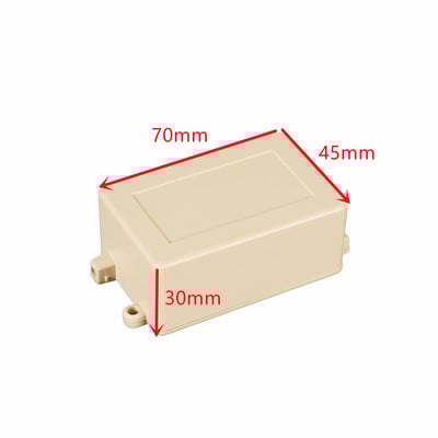 2 ΤΕΜ. Αδιάβροχη λευκή θήκη οργάνων στέγασης DIY Πλαστική θήκη αποθήκευσης Project Box Κουτιά περίβλημα ηλεκτρονικών προμηθειών