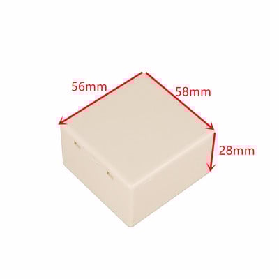 2 ΤΕΜ. Αδιάβροχη λευκή θήκη οργάνων στέγασης DIY Πλαστική θήκη αποθήκευσης Project Box Κουτιά περίβλημα ηλεκτρονικών προμηθειών