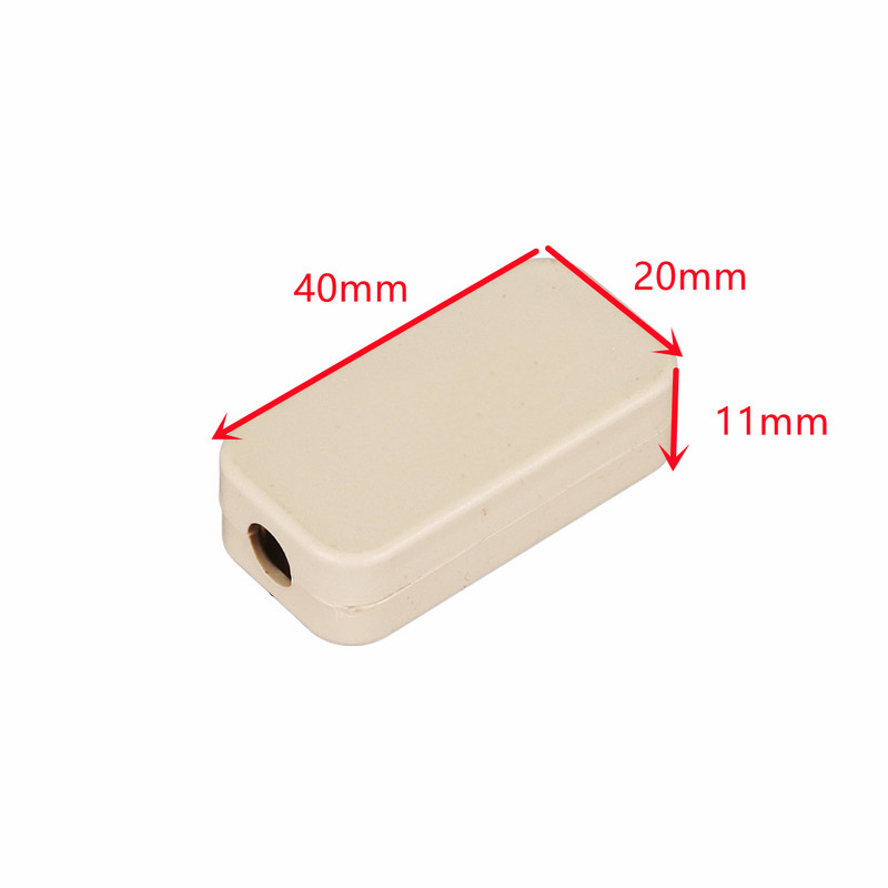 2 ΤΕΜ. Αδιάβροχη λευκή θήκη οργάνων στέγασης DIY Πλαστική θήκη αποθήκευσης Project Box Κουτιά περίβλημα ηλεκτρονικών προμηθειών