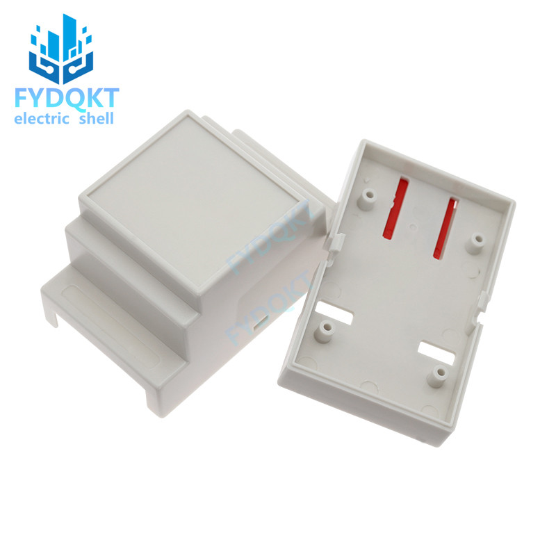 Pilnīgi jauns DIN 35-Rail PLC 88X53X59MM ugunsgrēka noteikšanas instrumenta materiāls Instruments Korpusa kontrollera korpusa sliedes sadales kārba 4-18