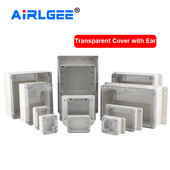 Caurspīdīgs vāks Elektriskais āra elektroniskais barošanas hermētisks korpusa korpuss plastmasas kastes projekta korpuss ūdensizturīgs sadales kārba