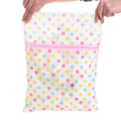 Пералня Чанта за пране Сутиен Бельо Чорапи Удебелена мрежеста мрежа Торбичка с цип Пране Чанта за съхранение на мръсни дрехи