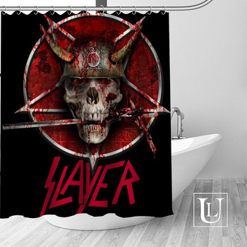 Завеси за душ Slayer Персонализирана завеса за баня Водоустойчива тъкан за баня Полиестерна завеса за душ 1 бр. Персонализирана
