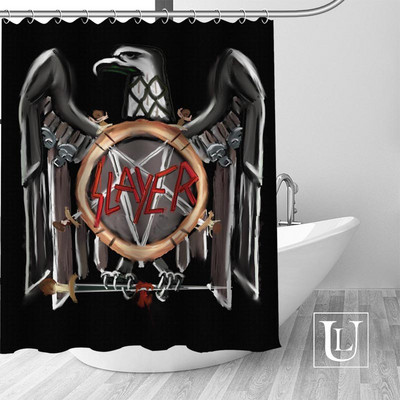 Slayer dušo užuolaidos pagal užsakymą vonios kambario užuolaidos vandeniui atsparus vonios audinys poliesterio dušo užuolaidos 1vnt.