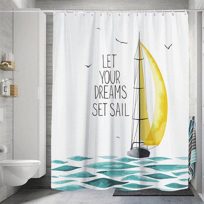 Vodootporna životinjska zavjesa za tuširanje Bez bušenja Kupaonska zavjesa s otisnutim ručnikom Pregradna zavjesa za kupanje