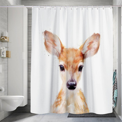 Vodootporna životinjska zavjesa za tuširanje Bez bušenja Kupaonska zavjesa s otisnutim ručnikom Pregradna zavjesa za kupanje