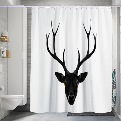 Vodootporna životinjska zavjesa za tuširanje Bez bušenja Kupaonska zavjesa s otisnutim ručnikom Pregradna zavjesa za kupanje