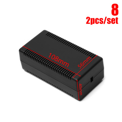 2 komada Vodootporno crno DIY kućište Kutija za instrumente Plastična projektna kutija Kutija za pohranu Elektronički pribor Kutije za kućište 5 veličina