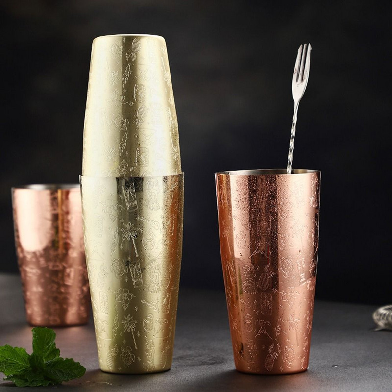 750ml Drinks Dual Design Drink Spirit Measure Cup Cocktail Jigger Cocktail Boston Bar Shaker Japanese Jigger Engraving