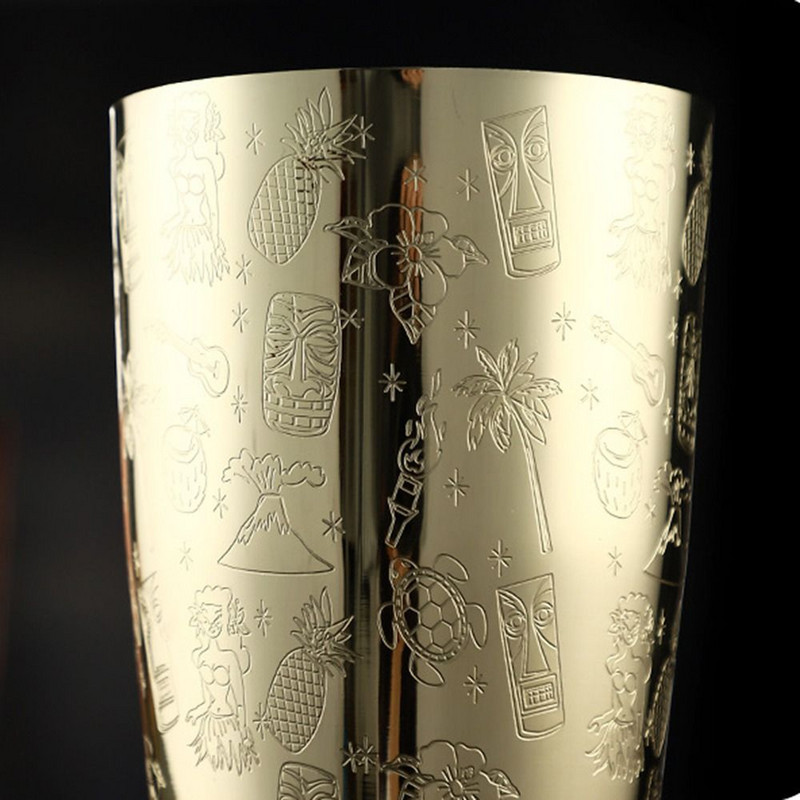 Barski alati od nehrđajućeg čelika Mjerna čaša za žestoka pića Cocktail Jigger Koktel Boston Bar Shaker Graviranje Japanski Jigger