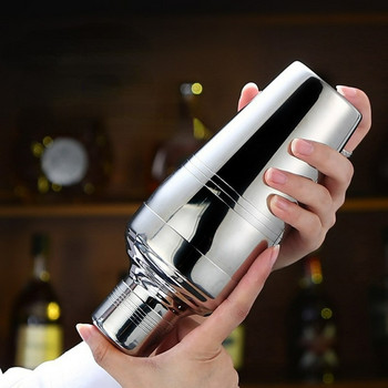 Δωρεάν αποστολή Stainless Steel Shaker Shaker Wine Martini Boston Shaker Bartender Tools Αξεσουάρ κοκτέιλ για πάρτι και μπαρ