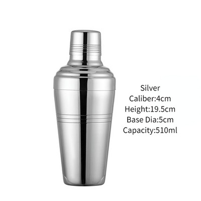 Bezmaksas piegāde nerūsējošā tērauda kokteiļu šeikeris vīna Martini Bostonas šeikeris Bārmeņa rīki Kokteiļu piederumi ballītēm un bāriem