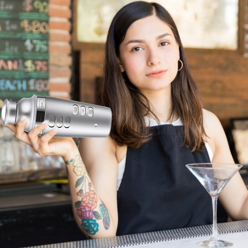 Shakeri od nehrđajućeg čelika 700 ml Set za pripremu koktela Komplet shakera za koktele s cjedilom Poklon za barmena