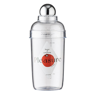 Plastmasas Martini kokteiļu šeikeris 530 ml vīna dzērienu mikseris vīna šeikeris tases dzērienu mikseris Barware Boston bāra rīks sniega gramu krūze