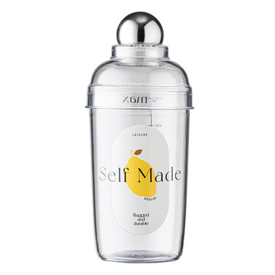 Plastmasas Martini kokteiļu šeikeris 530 ml vīna dzērienu mikseris vīna šeikeris tases dzērienu mikseris Barware Boston bāra rīks sniega gramu krūze