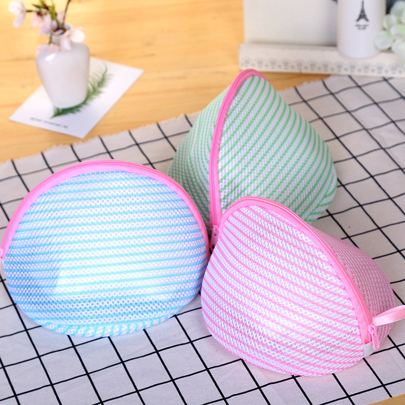 XZJJA Thinnet Stripe Vrećice za rublje Odjeća Donje rublje Grudnjak Čarape Perilica rublja Mrežasta torba Zip Torbica za pranje Zaštitna mrežasta torbica