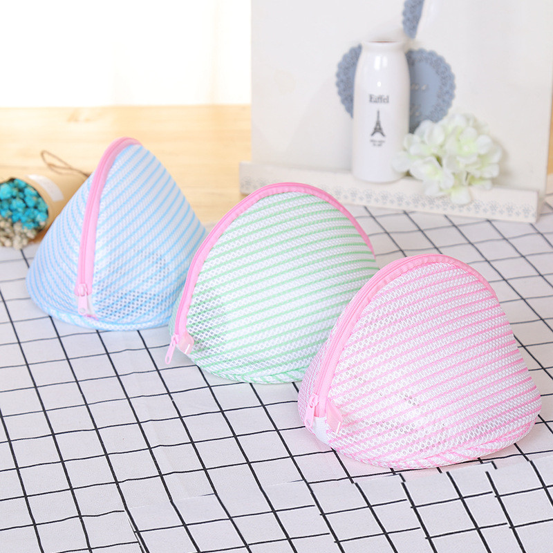 XZJJA Thinnet Stripe Vrećice za rublje Odjeća Donje rublje Grudnjak Čarape Perilica rublja Mrežasta torba Zip Torbica za pranje Zaštitna mrežasta torbica