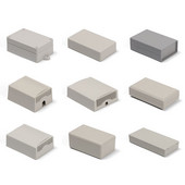 1PC Bijela vodootporna ABS plastična projektna kutija Kutija za pohranu Kućište Kutija za instrumente Kutije za kućište Elektronički pribor