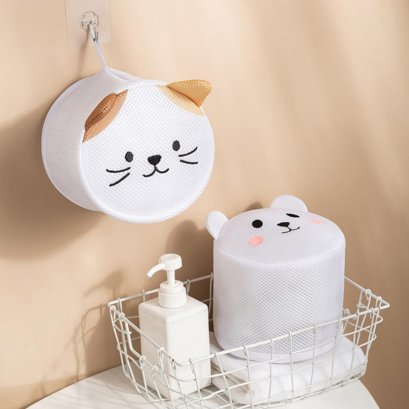 Vreća za pranje rublja s crtanim životinjama za perilice rublja Mrežasta vrećica Mrežaste vrećice za pranje rublja Poliestersko donje rublje Grudnjak Čarape Mreža za pranje