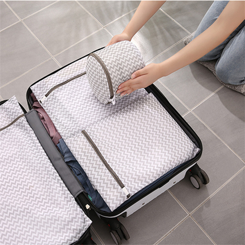 Kućanska perilica rublja Vreće za pranje rublja Poliesterska torbica za organizatore putovanja Vreća za pranje prljave odjeće Vreća za pranje rublja Siva valovita