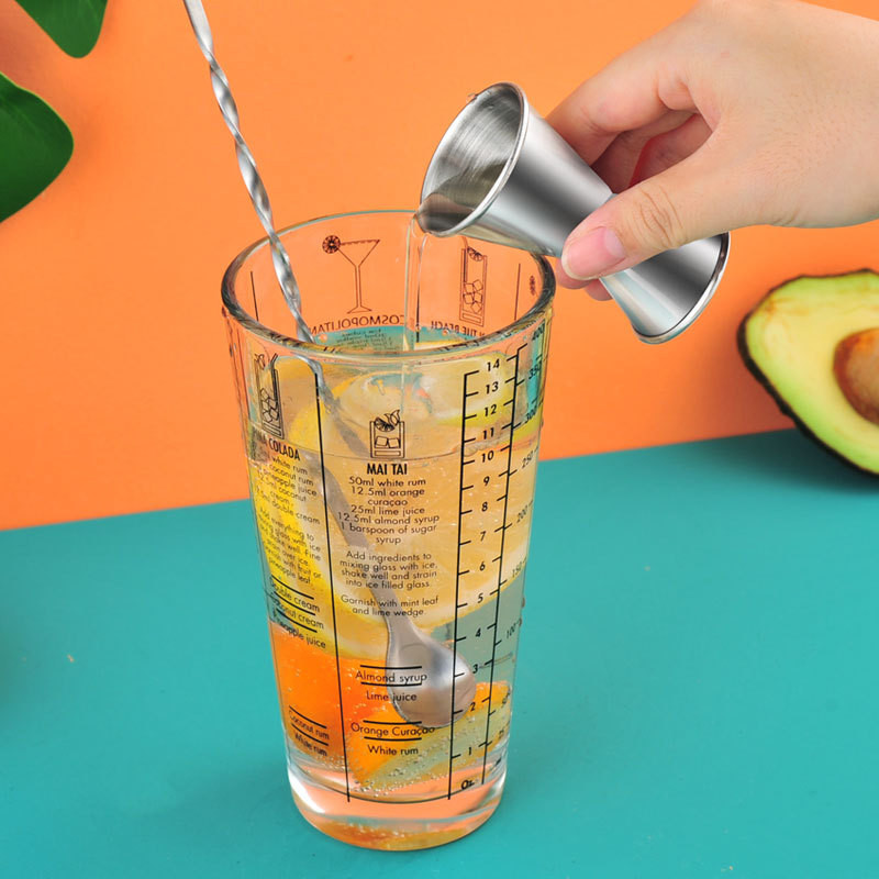 Šalica za grame snijega od nehrđajućeg čelika 400 ml Vaga za miješanje koktela Staklena šalica Shaker Barmen Voćni sok Boca za vodu Alati za bar