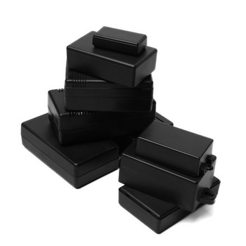 1/2 τμχ Hot Black ABS Πλαστικό DIY Electronic Project Box Αδιάβροχο κάλυμμα Project Enclosure Boxes Θήκη οργάνων