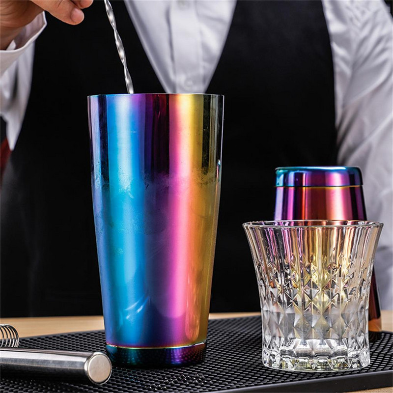 Shaker za koktele Mikser za kavu Boston Spremnik za boce za barmene Nehrđajući blagdanski božićni shake Prijenosni alat za kućni bar