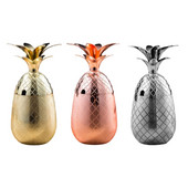 Sticlă în formă de ananas Pahar de cocktail Set de vin Pahar de vin Cupe de vin din metal Material din oțel inoxidabil Instrument de bar Pahare de băut