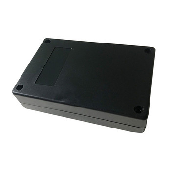 Πλαστικό μαύρο κέλυφος ηλεκτρονικής μονάδας εξαρτημάτων Project box με βίδες 125*80*32mm
