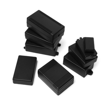 Гореща черна ABS пластмаса, висококачествени кутии за кутии, електронни кутии за проекти Кутия за инструменти Водоустойчив проект за капак